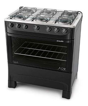 Imagen de Cocina a gas Mueller Moderato 6h NEGRO 610001795