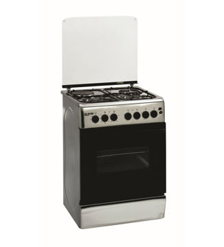 Imagen de Cocina Combinada Vicenza Eldom Inox Turbina 3h Gas Y Disco Rápido