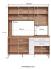 Imagen de Mueble Alacena Kit Cocina Compacta 6 Puertas 3 Cajones Petra Decibal 2 cajas