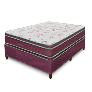 Imagen de Set Sommier Herval espuma 138*188*30 Supremo VINO 150k