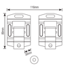 Imagen de Soporte universal ultra slim fijo 10" a 85"