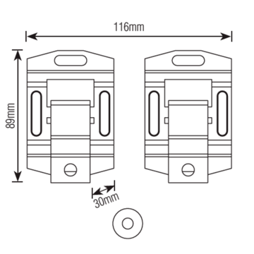 Imagen de Soporte universal ultra slim fijo 10" a 85"