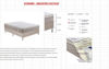 Imagen de Set sommier Divino Contour-Arena 138 x 188 pocket