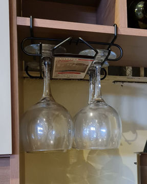 Imagen de Porta copas negro mate FU 1076PT