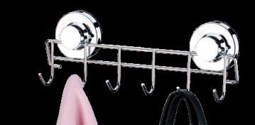 Imagen de Colgador con ventosas 6 ganchos FU4007