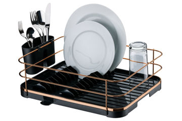 Imagen de Escurre platos blanco rose gold FU982RG