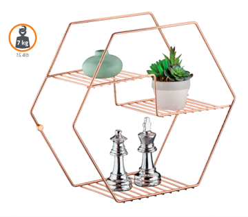 Imagen de Estante de pared negro mate FU1902PT