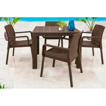 Imagen de Juego exterior ATLANTA c/silla Napoli 4+1 mesa Arizona 2 bultos