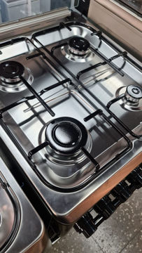 Imagen de Cocina combinada ELDOM MILAN 4h gas turbina timer inox