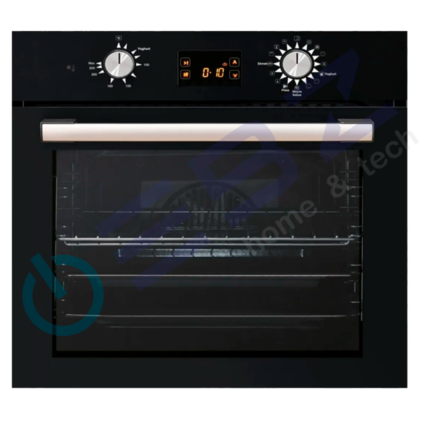 Imagen de Horno empotrar QUINI Q66-SGF3 Vidrio Negro DIGITAL 15 prog