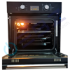 Imagen de Horno empotrar QUINI Q66-SGF3 Vidrio Negro DIGITAL 15 prog