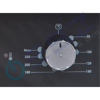 Imagen de Horno empotrar QUINI Q66-SGF3 Vidrio Negro DIGITAL 15 prog