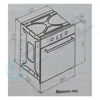 Imagen de Horno empotrar QUINI Q66-SGF3 Vidrio Negro DIGITAL 15 prog
