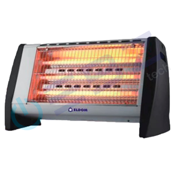 Imagen de Turbo Calefactor Eldom Quarzo 3 tubos, y turbina HQ1238