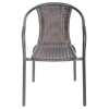 Imagen de Silla Ratan 1020420 SOD CAFÉ NEGRO apoyabrazos