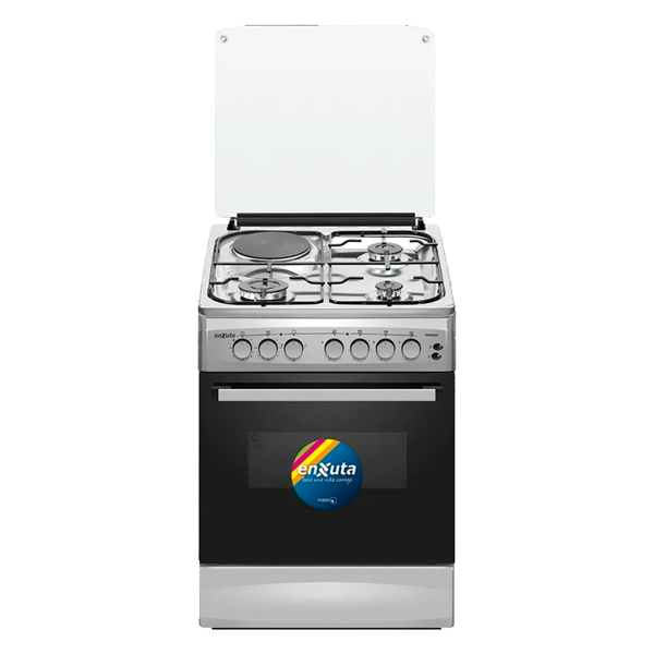 Imagen de Cocina combinada Enxuta 3h+1d inox 60 cms CENX5646I