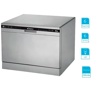 Imagen de Lavavajilla Candy 6 servicios CDCP 6/E-S