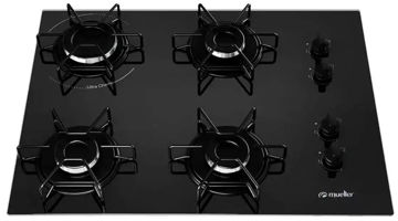 Imagen de Combo Horno Eléctrico De Empotrar Y Anafe 4 Hornallas Negro