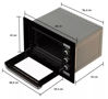 Imagen de Combo Horno Eléctrico De Empotrar Y Anafe 4 Hornallas Negro