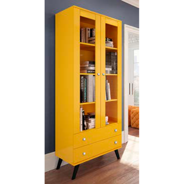 Imagen de Cristalera Artecasa CL009 CRISTELEIRA AMARILLO COM PORTA 183x63x39