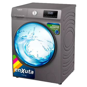 Imagen de Lavasecarropa frontal Enxuta LSENX1610560 SILVER inverter 10.50kg
