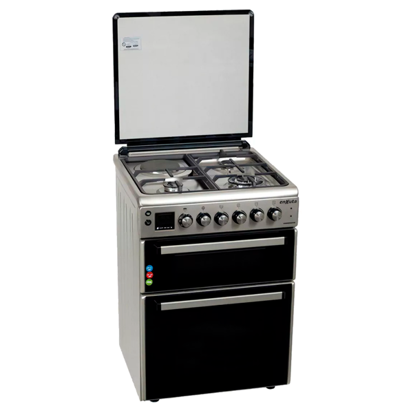 Imagen de Cocina combinada Enxuta CENXDH6413I INOX doble horno 3 gas y 1 disco