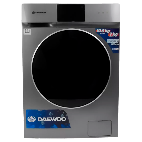 Imagen de Lavasecarropa Daewoo inverter touch 10k/7k DF107TIS