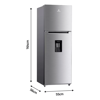Imagen de Heladera frío seco INDURAMA 247L Inox Dispensador IN-RI389D