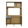 Imagen de Mueble kit cocina Decibal 4p 1 cajon GRIS MARRON CO1202 1 caja