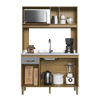 Imagen de Mueble kit cocina Decibal 4p 1 cajon GRIS MARRON CO1202 1 caja