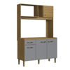 Imagen de Mueble kit cocina Decibal 4p 1 cajon GRIS MARRON CO1202 1 caja